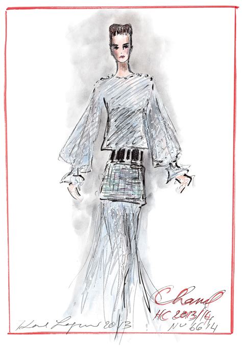 chanel croquis lagerfeld|karl lagerfeld reinventing chanel.